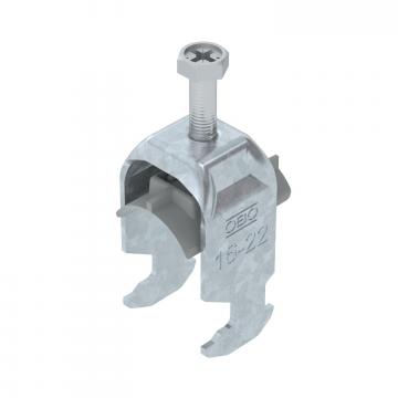 Staffa reggicavo, ancoraggio tipo H, 1 cavo coppa in plastica, FT