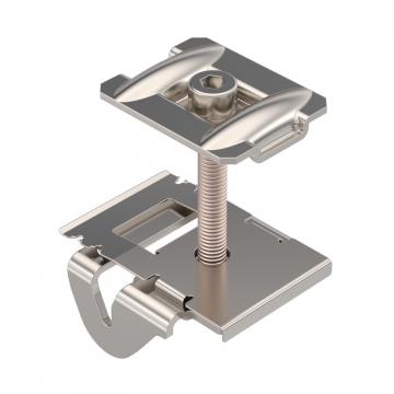 Morsetto intermedio per montaggio modulo FV, a terra