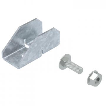 Morsetto a croce per profilati di supporto, impianti a terra