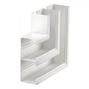 Curva piana, simmetrica, per canale porta apparecchi Rapid 80, tipo GA-D90210