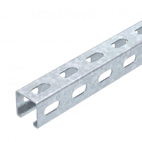 Profilato MS4141, scanalatura 22 mm, FT, asolatura 3 lati 1000 | 41 | 41 | 2 | zincato a caldo per immersione