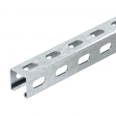 Profilato MS4141, scanalatura 22 mm, FS, asolatura 3 lati 3000 | 41 | 41 | 2 | zincato in continuo