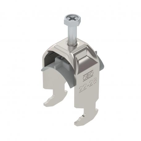 Staffa reggicavo, ancoraggio tipo H, 1 cavo coppa in plastica, A2 22 | 28 | 3