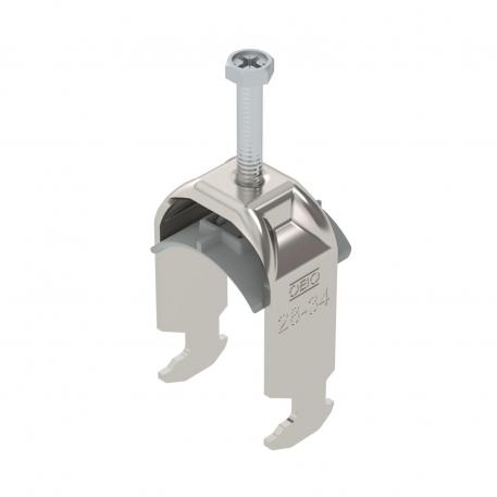 Staffa reggicavo, ancoraggio tipo H, 1 cavo coppa in plastica, A2 28 | 34 | 3