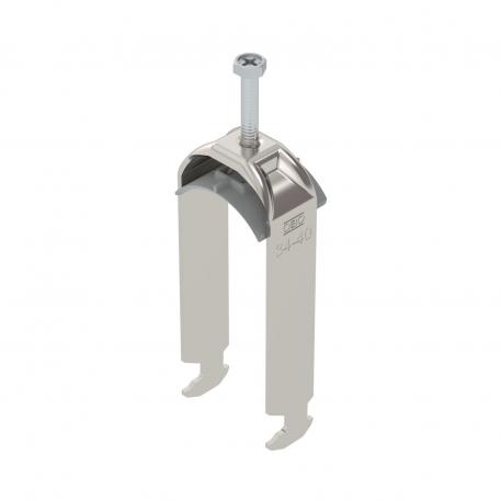 Staffa reggicavo, ancoraggio tipo H, 2 cavi coppa in plastica, A2 34 | 40 | 3