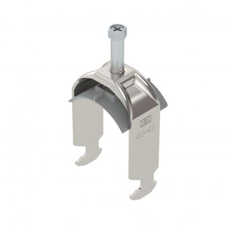 Staffa reggicavo, ancoraggio tipo H, 1 cavo coppa in plastica, A2 40 | 46 | 5