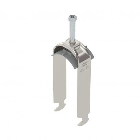 Staffa reggicavo, ancoraggio tipo H, 2 cavi coppa in plastica, A2 40 | 46 | 5
