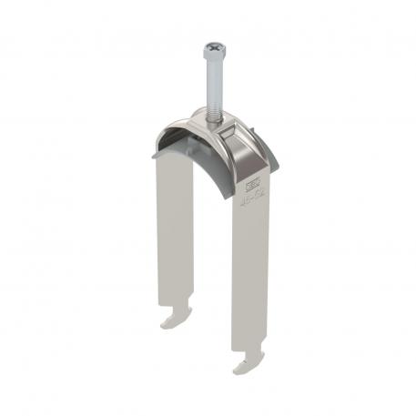 Staffa reggicavo, ancoraggio tipo H, 2 cavi coppa in plastica, A2 46 | 52 | 5