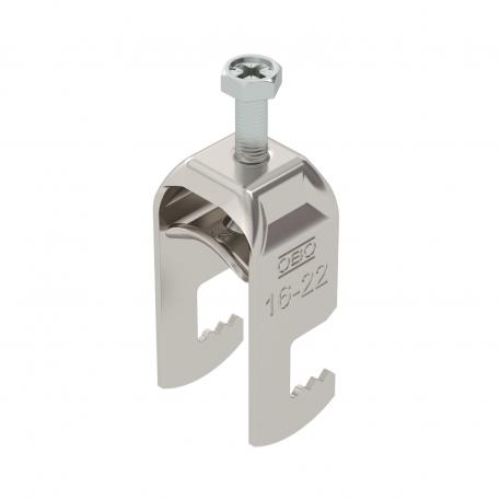 Staffa reggicavo, ancoraggio tipo F, 1 cavo coppa in metallo, A2 16 | 22 | 3