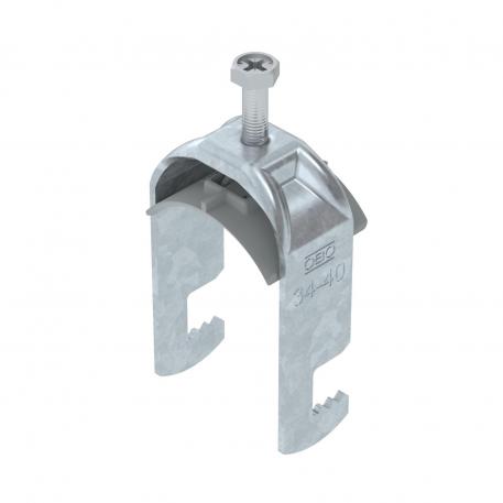 Staffa reggicavo, ancoraggio tipo F, 1 cavo coppa in plastica, FT