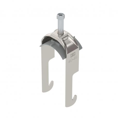 Staffa reggicavo, ancoraggio tipo W, 1 cavo coppa in plastica, A2 40 | 46 | 5