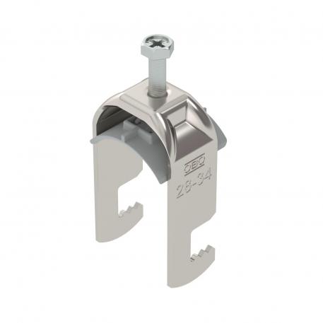 Staffa reggicavo 2056, base a F, 1 via, coppa in plastica, A2