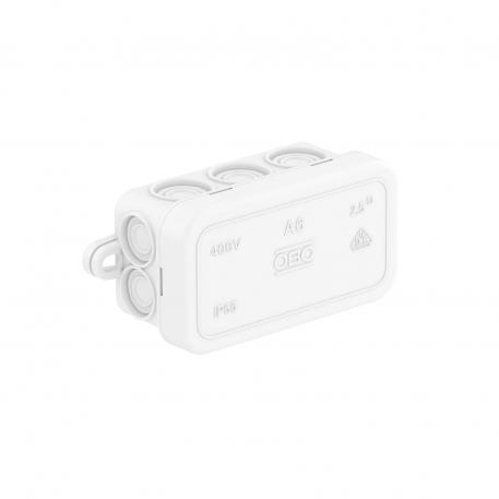 Scatola di derivazione A 6 69x32x30 | 10 | IP55 | bianco; RAL 9010