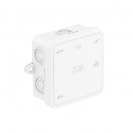 Scatola di derivazione A 8 65x65x32 | 7 | IP55 | bianco; RAL 9010