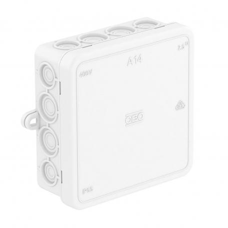 Scatola di derivazione A 14 90x90x35 | 16 | IP55 | bianco; RAL 9010