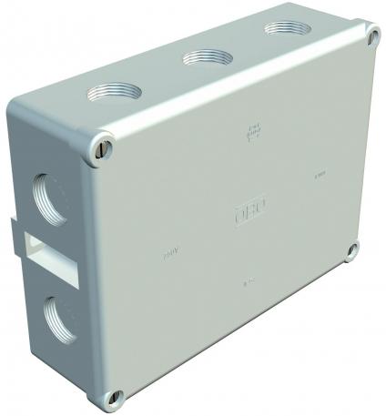 Scatola di derivazione cavi B 12 M, con filettatura 178x126x57 | 10 | IP54 | grigio chiaro; RAL 7035