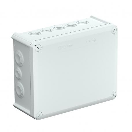 Scatola di derivazione T 250, con passacavo 225x173x86 | 16 | IP66 | grigio chiaro; RAL 7035