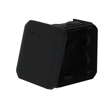 Scatola di derivazione T 40, con passacavo 77x77x46 | 7 | IP56 | nero grafite; RAL 9011