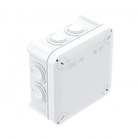 Scatola di derivazione T 60, con passacavo 100x100x48 | 7 | IP66 | bianco; RAL 9010
