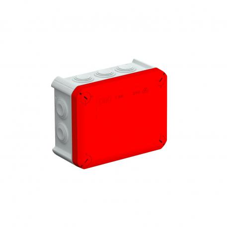 Scatola di derivazione T 100, con passacavo 136x102x57 | 10 | IP66 | grigio / rosso