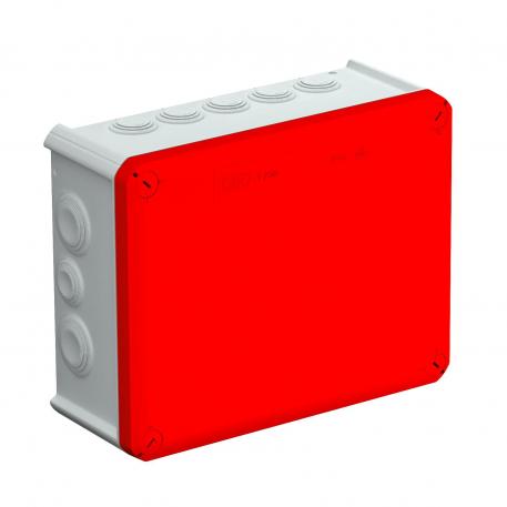 Scatola di derivazione T 250, con passacavo 225x173x86 | 16 | IP66 | grigio / rosso