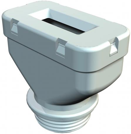 Pressacavo per cavo piatto, filettatura metrica M25, grigio pietra 30 | 33 | 6 | 8 | M25