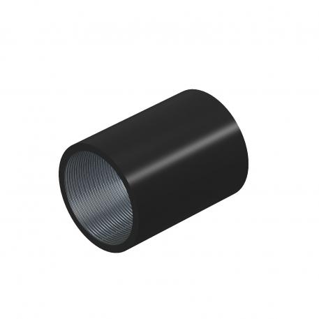 Manicotto in acciaio verniciato a polvere, colore nero, con filettatura 43,5 | 40 | M40x1,5