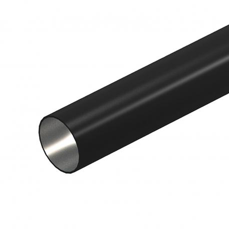 Tubo in acciaio verniciato a polvere, nero, ad innesto 20 | M20 | nero; RAL 9005