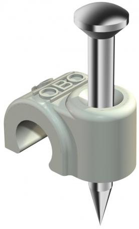 Clip con chiodo ISO, tipo 2004, grigio chiaro 18 | 4 | 2,0x18 | grigio chiaro; RAL 7035