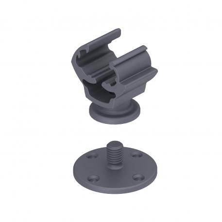 Supporto per tondo Rd 8-10 mm con base adesiva  | 