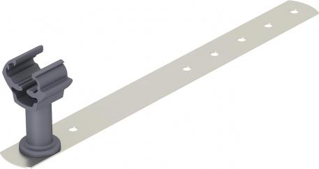 Supporto per tegole, in plastica, per RD 8-10 mm, base in acciaio inox