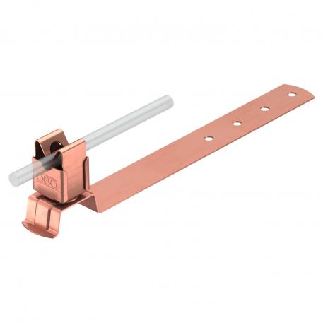 Supporto per tegole, per RD 8 mm, rame 280 | Rd 8