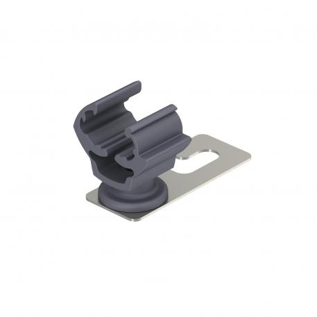 Supporto per tegole, in plastica, per RD 8-10 mm, base in acciaio inox 21 | Rd 8-10