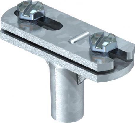 Morsetto di fissaggio per FL 30 mm, acciaio zincato 30x4 mm piatto