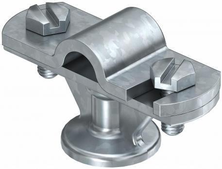 Morsetto di fissaggio incernierato per RD 8-10 mm, acciaio zincato 8-10 mm tondo | 