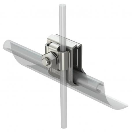 Morsetto saltagronda, per 2x RD 8 mm, per spessore universale, acciaio inox 2 x Rd 8/ 2 x Rd 6 | 25 | 15