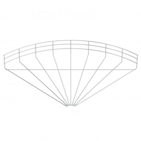 Curva 90° per passerelle grigliate, G 600 | 4,8 | no