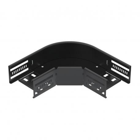 Curva a 90° 60, nera 100 | Acciaio | PES135 - Poliestere | nero; RAL 9005