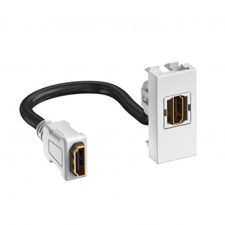 Attacco HDMI  |  | HDMI | bianco; RAL 9010
