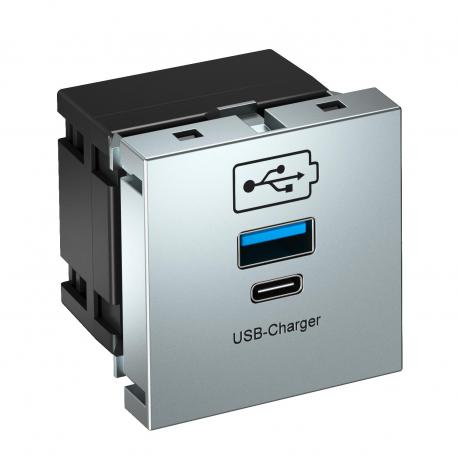 Caricatore USB alluminio laccato