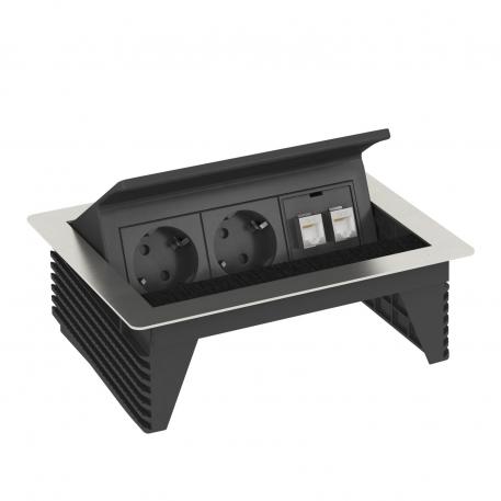 Deskbox DBK, 2 prese, 2x RJ45 Cat. 6