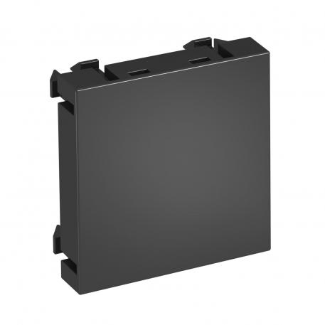 Coperchio cieco, 1 modulo, grigio-nero 