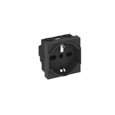 Presa UNEL P40, Italia, 1 modulo 1 | Italia | Nero-grigio; RAL 7021