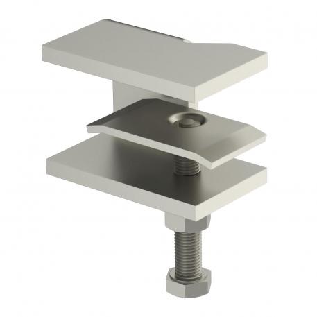 Morsetto con piastra di pressione 32 A2 32 | Acciaio, INOX 1.4301 | non trattato, ulteriore trattamento | 