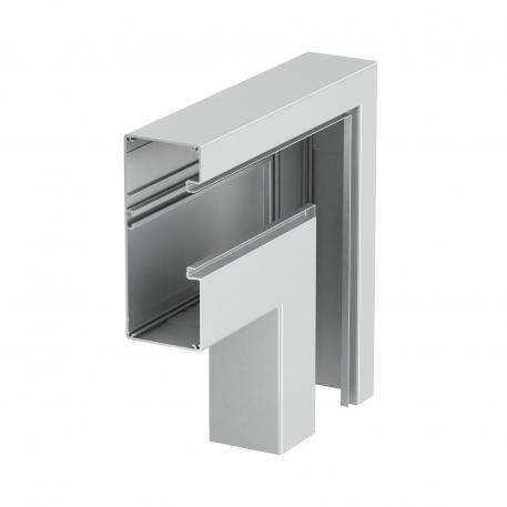 Curva piana, asimmetrica, discesa/salita, per canale porta apparecchi Rapid 80, tipo GA-A70170 170 | 70 | alluminio