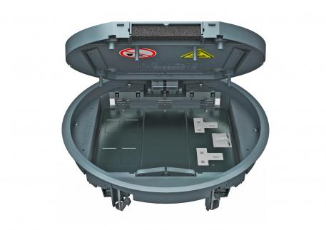Torretta a scomparsa rotonda GESR9 5 | R9 | Grigio ferro; RAL 7011