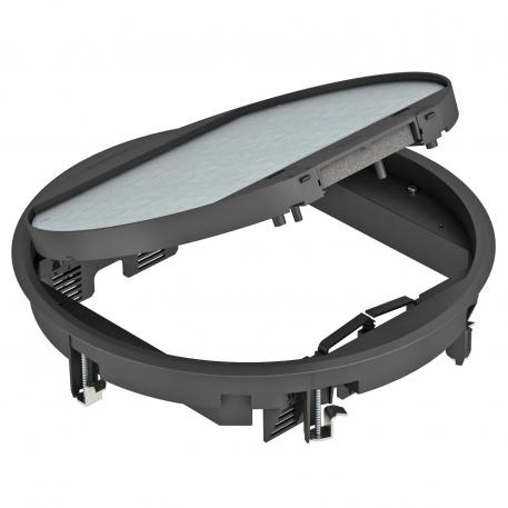 Torretta a scomparsa rotonda GESR9 5 | R9 | nero grafite; RAL 9011