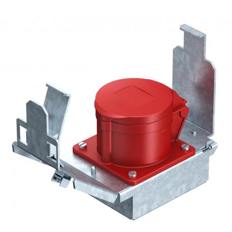 Scatola di montaggio per 1 presa CEE, lunghezza sistema 165 mm, con presa CEE