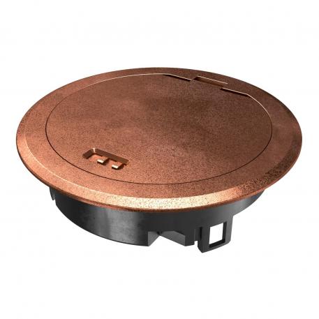 Coperchio incernierato con cursore arresto, rame antico bagnato | Blocco a scorrimento | IP66 | fino a 3.000 N |  | Zinco pressofuso