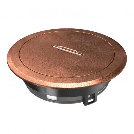 Coperchio con tubo telescopico con maniglia, rame antico Zinco pressofuso
